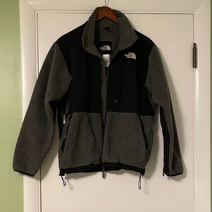 The North Face Two-Tone Black and Gray Fleece Jacket